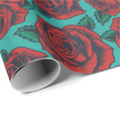 レトロバラ ラッピングペーパー (ロールコーナー)