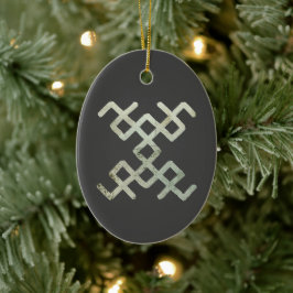 レトロバルトパターン伝統的変更手書き セラミックオーナメント