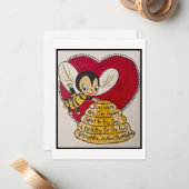 レトロバレンタインカード ノートカード (正面/裏面インサイチュ)