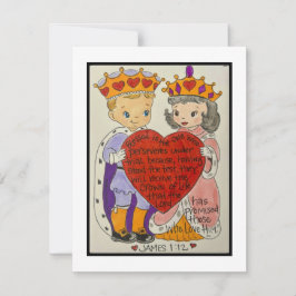 レトロバレンタインカード ノートカード