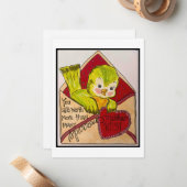 レトロバレンタインカード ノートカード (正面/裏面インサイチュ)