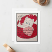 レトロバレンタインカード ノートカード (正面/裏面インサイチュ)