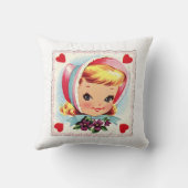 レトロバレンタインガールアンドボーイ クッション (裏面)