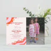 レトロバレンタインスイートハートツイン2nd誕生日 招待状 (スタンド正面)