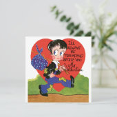 レトロバレンタインデーヴィンテージホボボーイハート シーズンカード (スタンド正面)