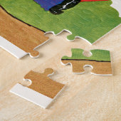 レトロバレンタインデーヴィンテージホボボーイハート ジグソーパズル (側面)