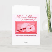 レトロバレンタインデー~子猫をキャンディボックスカードに入れる シーズンカード (裏面)