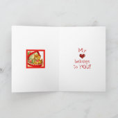 レトロバレンタインデー~子猫をキャンディボックスカードに入れる シーズンカード (内部)