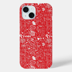 レトロバレンタインデー iPhone 15ケース