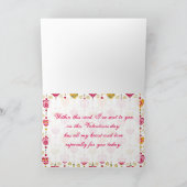 レトロバレンタインハートグリーティングカード シーズンカード (内部)