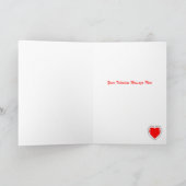 レトロバレンタインポップコーン – バレンタインのグリーティングカード シーズンカード (内部)