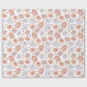 レトロバレンタインラッピング紙 ラッピングペーパー (フラット)