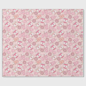 レトロバレンタインラッピング紙 ラッピングペーパー (フラット)