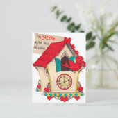 レトロバレンタインヴィンテージはがき シーズンポストカード (スタンド正面)