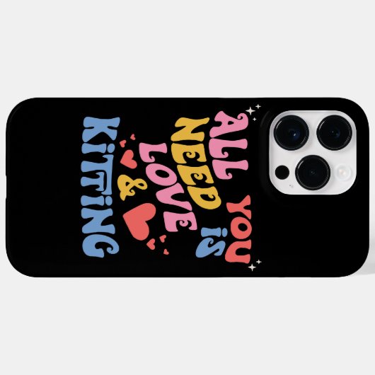 レトロバレンタイン必要なのは愛と編み物 Case-Mate iPhoneケース (裏面 (横))