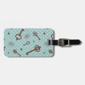 レトロバレンタイン鍵 ラゲッジタグ (正面横)