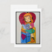 レトロバレンタイン サンキューカード (正面/裏面)