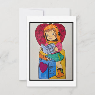 レトロバレンタイン サンキューカード