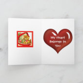 レトロバレンタイン～ハート型ボックスの子猫 シーズンカード (内部)