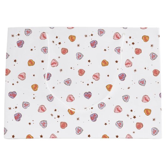 レトロバレンタイン ラージペーパーバッグ (正面)