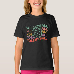 レトロバレーボールスポーツ Tシャツ