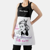 レトロバンおもしろいコクイーンモノグラム エプロン (インサイチュ)