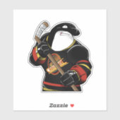 レトロバンクーバーカヌックスジャージーNHLステッカー シール (シート)