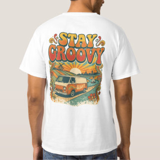 レトロバンサンセット ステイ・グルーヴィー Tシャツ