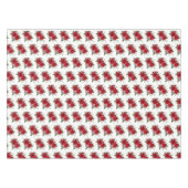 レトロバンチオブフラワーズレッドローズ テーブルクロス (正面(横))