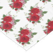 レトロバンチオブフラワーズレッドローズ テーブルクロス (アングル)