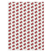 レトロバンチオブフラワーズレッドローズ テーブルクロス (正面)