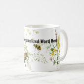 レトロバンブルビー昆虫好きセラミックコーヒーマグ マグカップ (正面右)