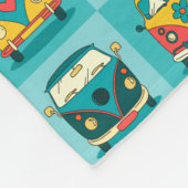 レトロバン フリースブランケット (角)