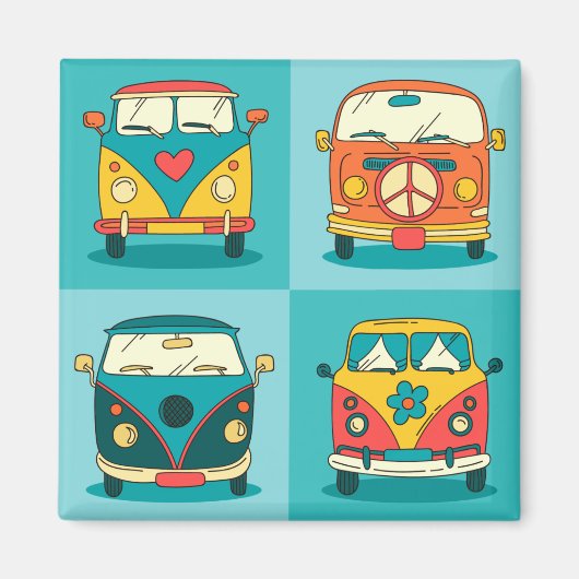 レトロバン マグネット (正面)