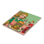 レトロバーガー漫画 タイル (側面)