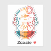 レトロバージニアクリーパーバイクトレイル シール (シート)