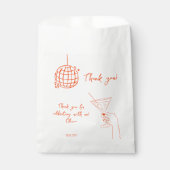 レトロバースデーディスコボールカクテルありがとうございました フェイバーバッグ (正面)