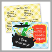 レトロバースト香り料理料理本レシピカード 招待状