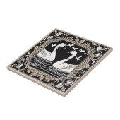 レトロバードヴィンテージスワンズアールデコアールヌーボー タイル (側面)