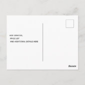 レトロバーバーショップバッジ ポストカード (裏面)