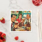 レトロバービール漫画 スタンダードカクテルナプキン (インサイチュ)