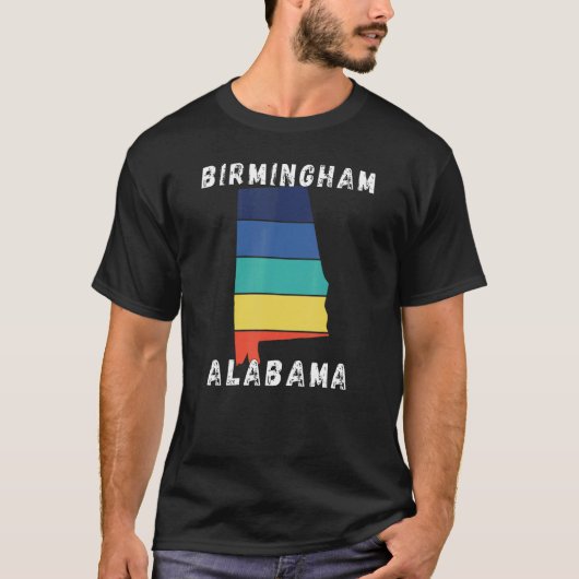 レトロバーミンガムアラバマアパレル Tシャツ (正面)