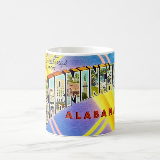 レトロバーミンガムALはがきマグ コーヒーマグカップ (中央)