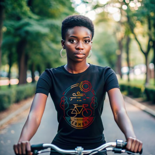 レトロバーモントバイクトレイル Tシャツ