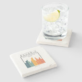 レトロバーレーン ストーンコースター (横)