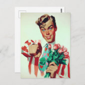 レトロバ気のあるそぶりをしたレンタニー ポストカード (正面/裏面)