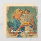 レトロパイと紙チャーム 招待状 (正面/裏面)