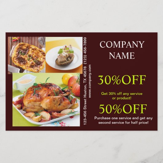 レトロパイチキンデリショップディナーケータリング チラシ (正面)