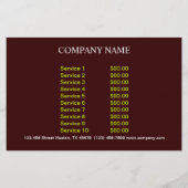 レトロパイチキンデリショップディナーケータリング チラシ (裏面)