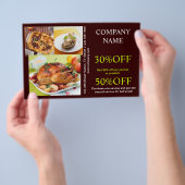 レトロパイチキンデリショップディナーケータリング チラシ (ハンドル)